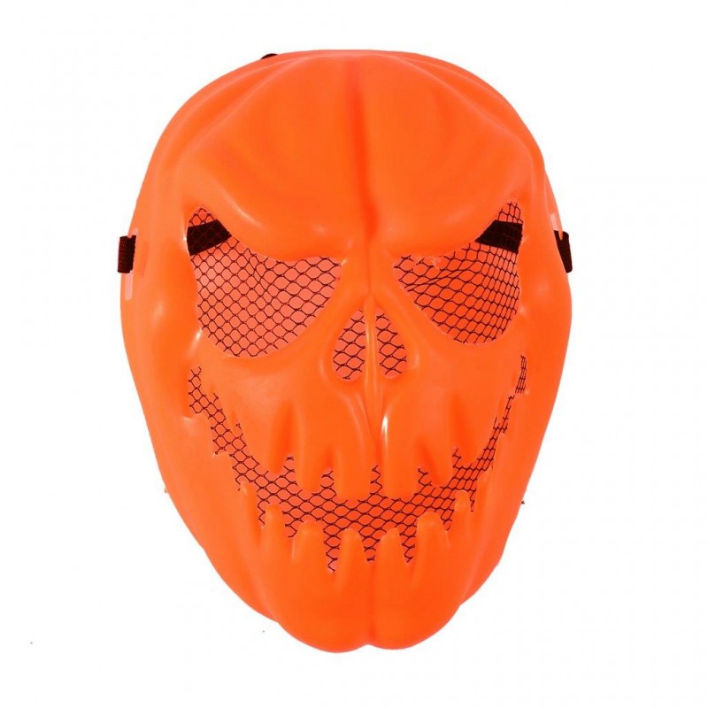 Pumpkin Head Adult Orange Halloween Mask (HM20)